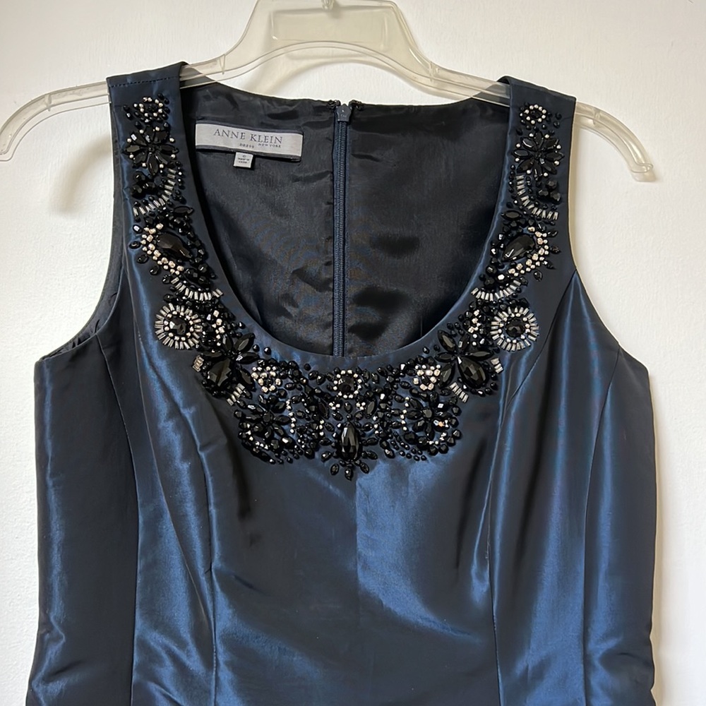 Ann Klein embroidered sequin dress - Picture 3 of 10
